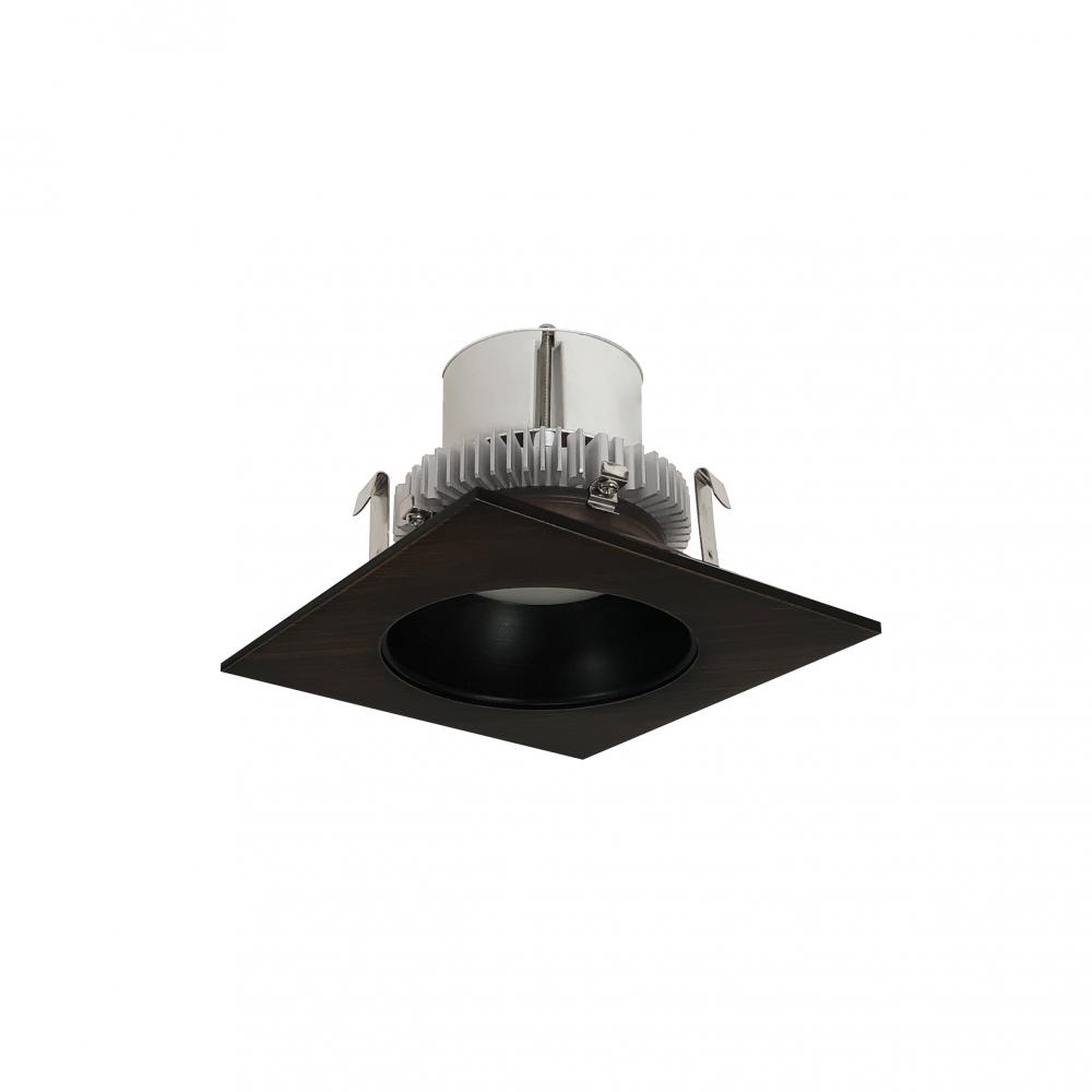 4" Cobalt Click Square Retrofit Reflector with Round Aperture, 1000lm / 12W, 2700K, Bronze