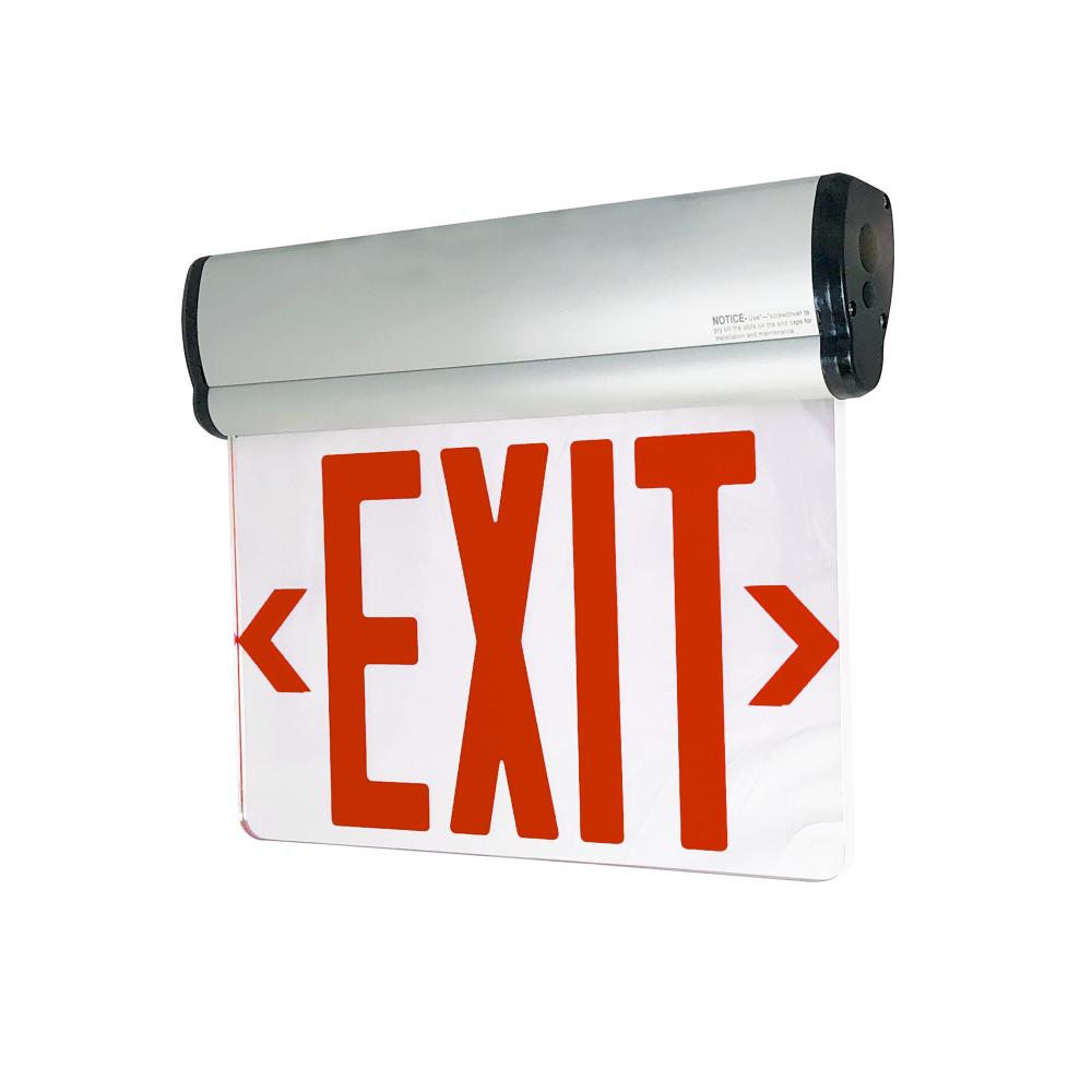 EXIT ADJ BAT 1F RED/MIR ALUM