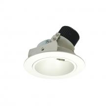 Nora NIO-4RD27QMPW - 4" Iolite LED Round Adjustable Deep Reflector, 10-Degree Optic, 850lm / 12W, 2700K, Matte Powder