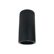 Nora NYLS3-6S1L535NC12BBB - 6" Sapphire III Surface Mount Black Cylinder, Black Reflector/Black Flange, 120-277; 0-10V