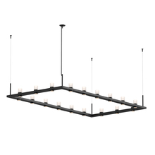 Sonneman 20QKR48C - 4' x 8' Rectangle LED Pendant Etched Cylinder Uplight Trim