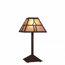 Avalanche Ranch Lighting M62473AL-28 - Rocky Mountain Desk Lamp - Westhill - Almond Mica Shade - Dark Bronze Metallic Finish