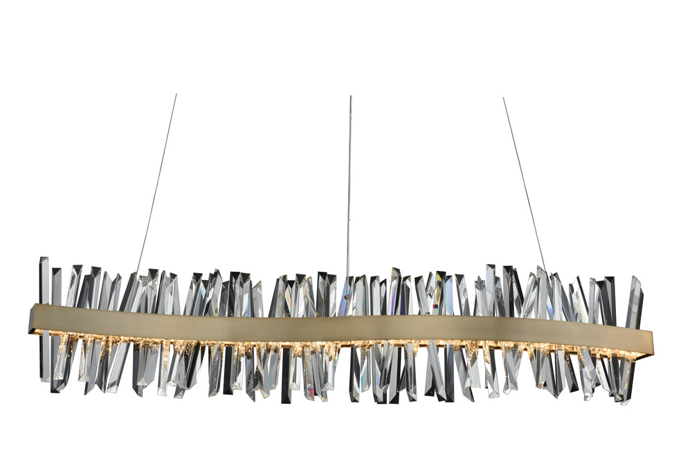 Glacier 60 Inch LED Wave Island
