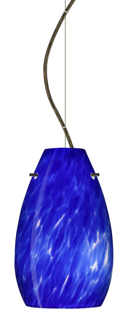 Besa Pera 9 LED Pendant Blue Cloud Bronze 1x9W LED