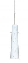 Besa Lighting 1BC-567419-HAL-SN - Besa Camino Pendant Satin Nickel Carrera 1x40W Halogen