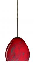 Besa Lighting 1BT-4122MA-HAL-BR - Besa Bolla Pendant Bronze Magma 1x40W G9