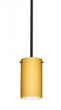 Besa Lighting 1TT-4404VM-HAL-BR - Besa Stem Stilo 7 Pendant Bronze Vanilla Matte 1x40W G9