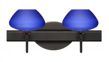 Besa Lighting 2SW-541087-BR - Besa Wall Peri Bronze Blue Matte 2x40W G9