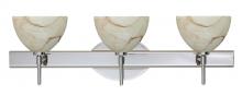 Besa Lighting 3SW-467983-CR - Besa Wall Brella Chrome Mocha 3x40W G9