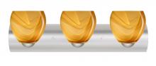 Besa Lighting 3WZ-4122HN-LED-SN - Besa Wall Bolla Satin Nickel Honey 3x9W LED