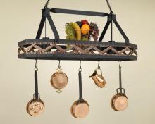 Hi-Lite MFG Co. H-64Y-D-BK01 W/CI - POT RACK COLLECTION