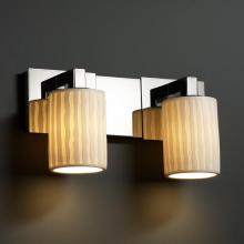 Justice Design Group POR-8922-10-PLET-CROM - Modular 2-Light Bath Bar