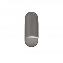 Justice Design Group CER-5620W-GRY - Small ADA Capsule Outdoor Wall Sconce