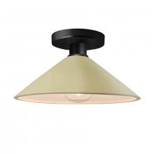 Justice Design Group CER-6330-VAN-MBLK - Flare Semi-Flush