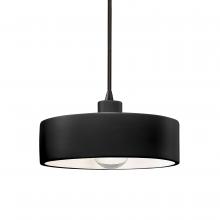 Justice Design Group CER-6460-CRB-MBLK-BKCD - Dish Pendant