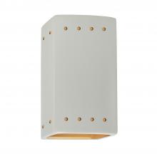 Justice Design Group CER-0925-MTGD - Small Rectangle w/ Perfs - Open Top & Bottom
