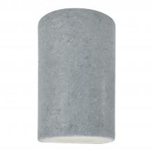 Justice Design Group CER-5260W-CONC - Large ADA Cylinder - Closed Top (Outdoor)