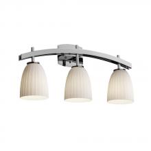 Justice Design Group FSN-8593-10-MROR-NCKL - Archway 3-Light Bath Bar