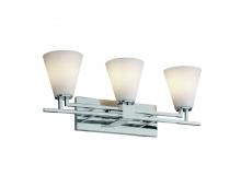 Justice Design Group FSN-8703-20-OPAL-DBRZ - Aero 3-Light Bath Bar