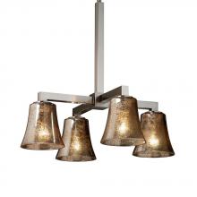 Justice Design Group FSN-8920-20-MROR-NCKL - Modular 4-Downlight Chandelier