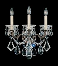 Schonbek 1870 5002-26 - La Scala 3 Light 120V Wall Sconce in French Gold with Heritage Handcut Crystal