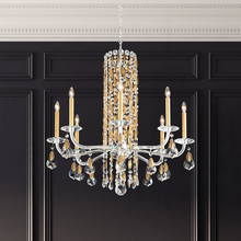 Schonbek 1870 RS83081N-401H - Siena 8 Light 120V Chandelier in Polished Stainless Steel with Heritage Handcut Crystal