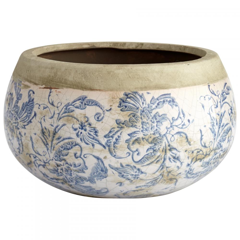 Isela Planter Blue And White - Medium