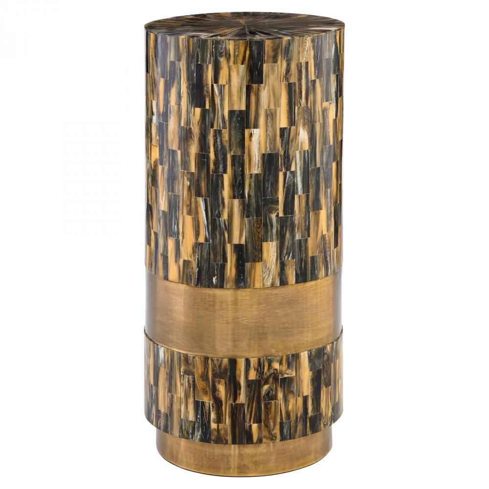 Cairo Side Table Designed by J Kent Martin Faux Horn
