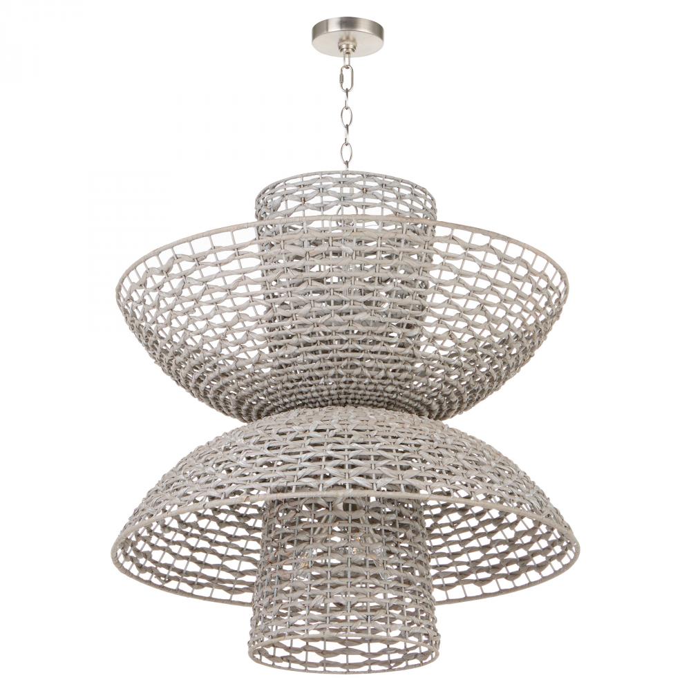 Masasa Chandelier Pale Grey - Nickel