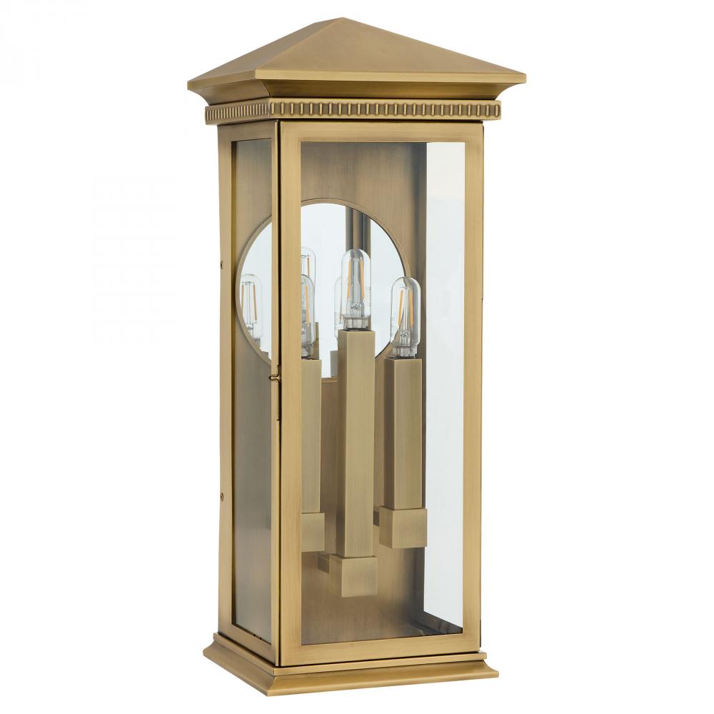Guilford 3 Light Wall Mount Heritage Brass