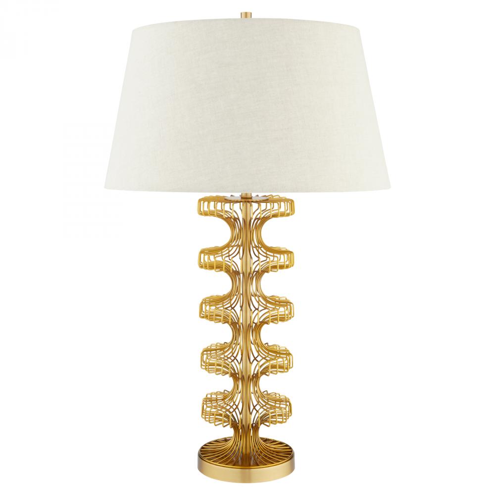Eero Table Lamp Antique Brass Beige