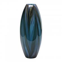 Cyan Designs 02920 - Peacock Feather Vase Multi Colored Blue