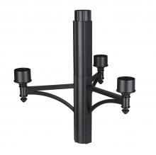 Z-Lite 501-4BK - 4 Light Outdoor Posts + Hardware