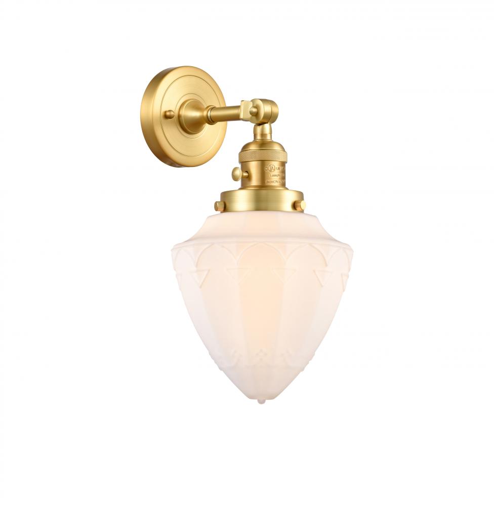 Bullet - 1 Light - 7 inch - Satin Gold - Adjustable Sconce