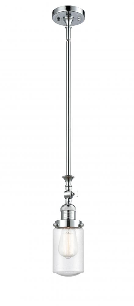 Dover - 1 Light - 5 inch - Polished Chrome - Stem Hung - Adjustable Mini Pendant