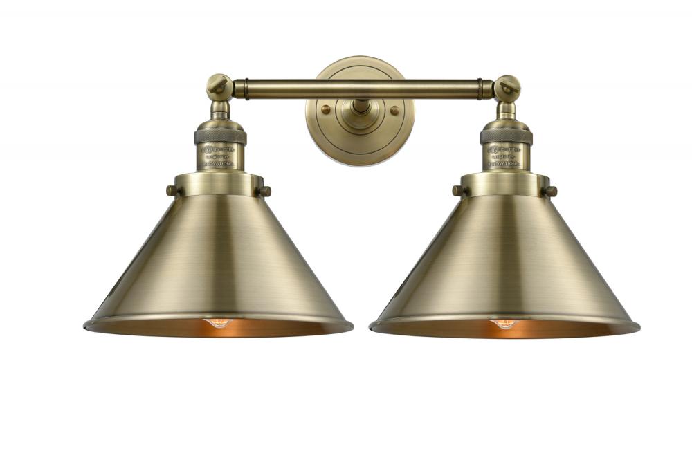 Briarcliff - 2 Light - 19 inch - Satin Gold - Adjustable Bath Vanity Light