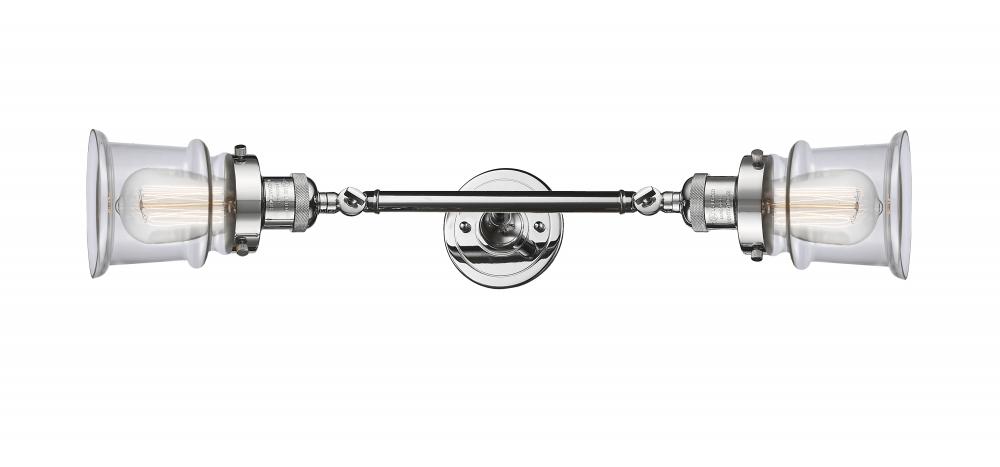Canton - 2 Light - 6 inch - Polished Chrome - Adjustable Bath Vanity Light