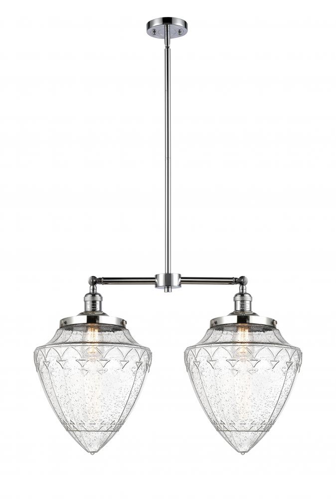 Bullet - 2 Light - 24 inch - Polished Chrome - Stem Hung - Adjustable Island Light