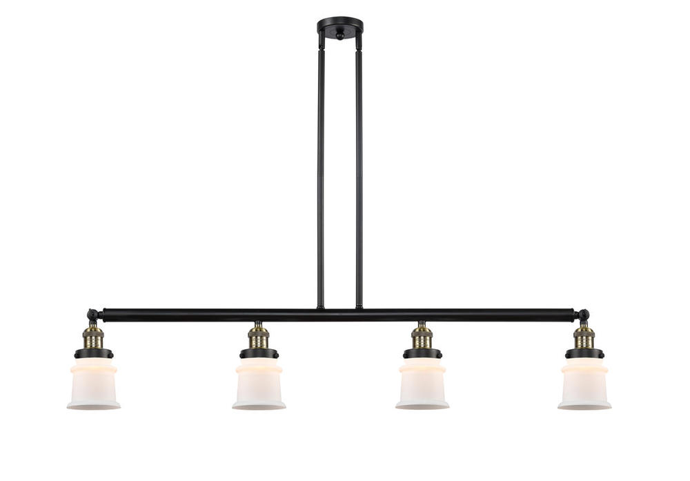 Canton - 4 Light - 51 inch - Black Antique Brass - Stem Hung - Adjustable Island Light