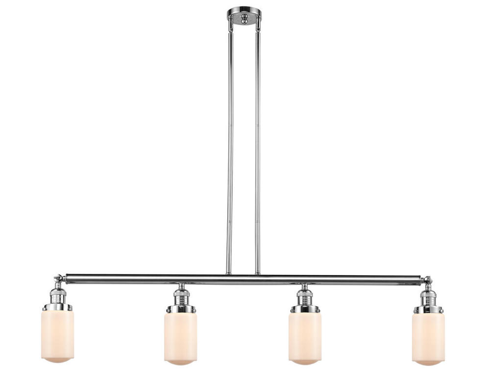 Dover - 4 Light - 49 inch - Polished Chrome - Stem Hung - Adjustable Island Light