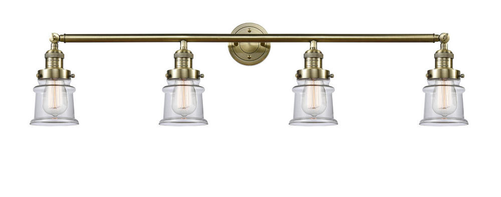 Canton - 4 Light - 42 inch - Antique Brass - Adjustable Bath Vanity Light