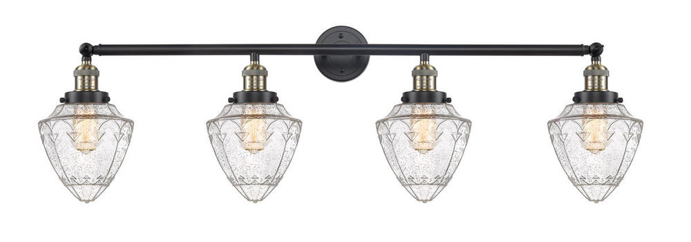 Bullet - 4 Light - 46 inch - Black Antique Brass - Adjustable Bath Vanity Light