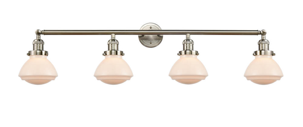 Olean - 4 Light - 43 inch - Brushed Satin Nickel - Adjustable Bath Vanity Light