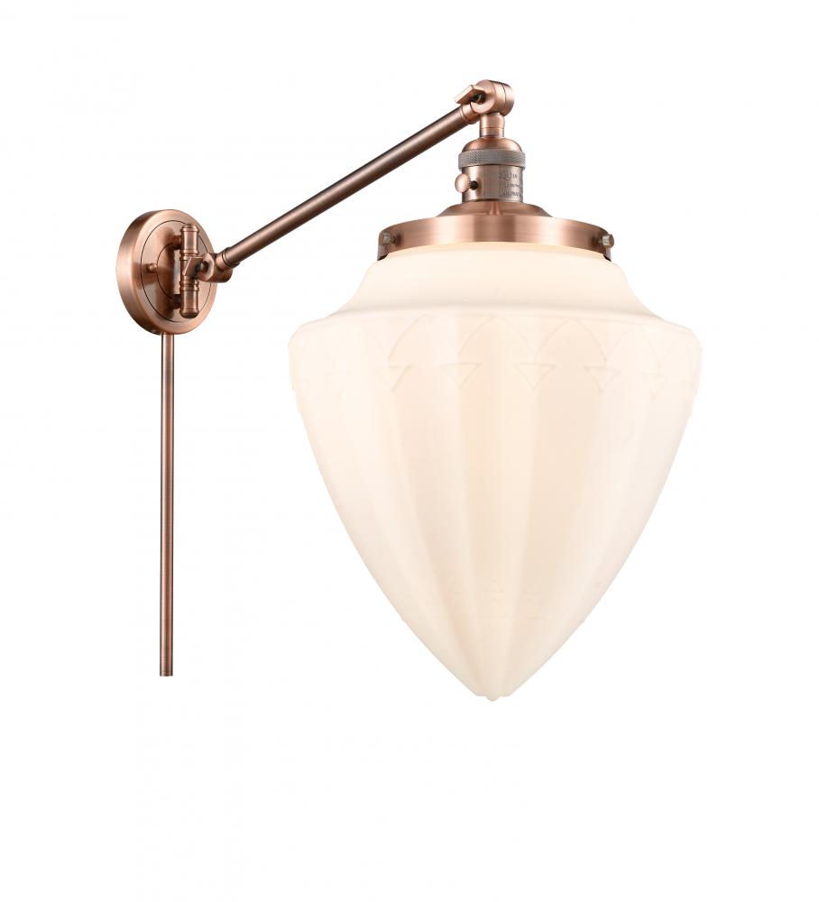Bullet - 1 Light - 12 inch - Antique Copper -Adjustable Swing Arm