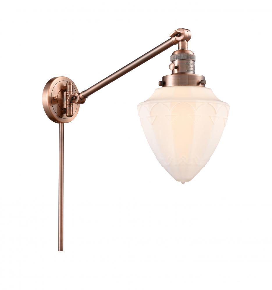 Bullet - 1 Light - 7 inch - Antique Copper -Adjustable Swing Arm