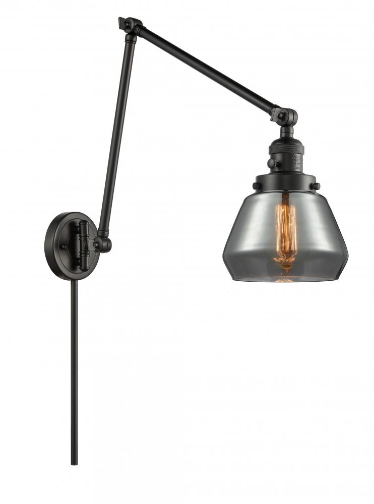 Fulton - 1 Light - 8 inch - Matte Black -Adjustable Swing Arm