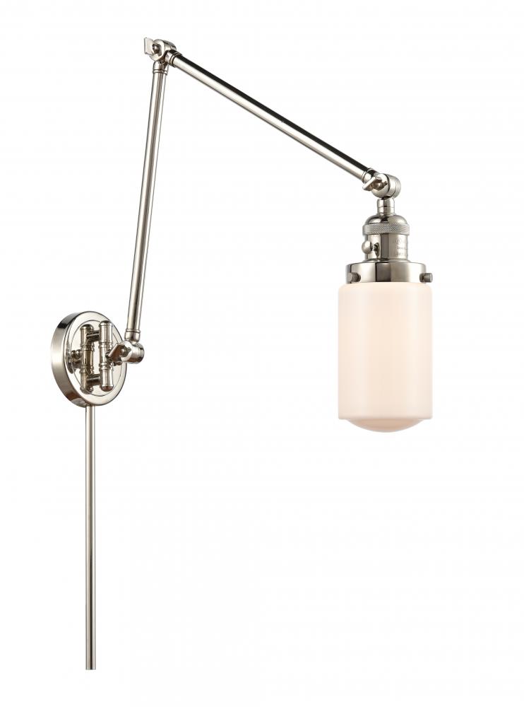 Dover - 1 Light - 5 inch - Polished Nickel -Adjustable Swing Arm