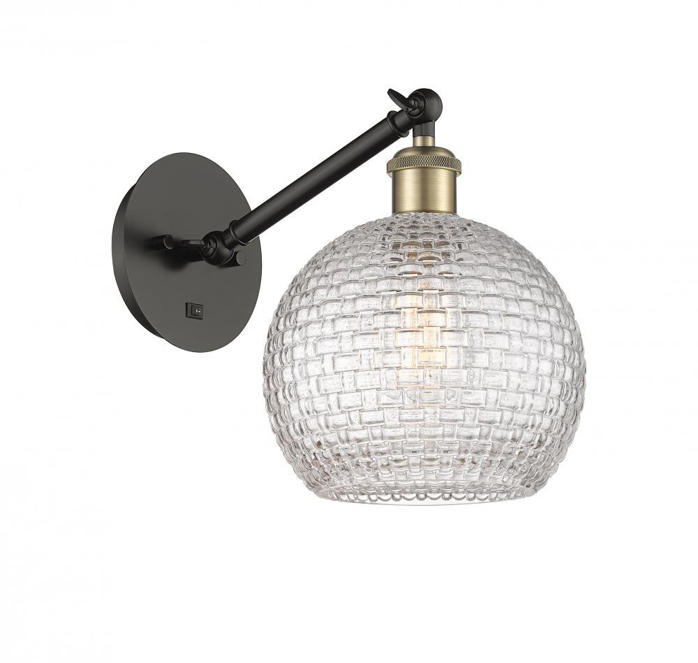 Athens - 1 Light - 8 inch - Black Antique Brass - Adjustable Sconce