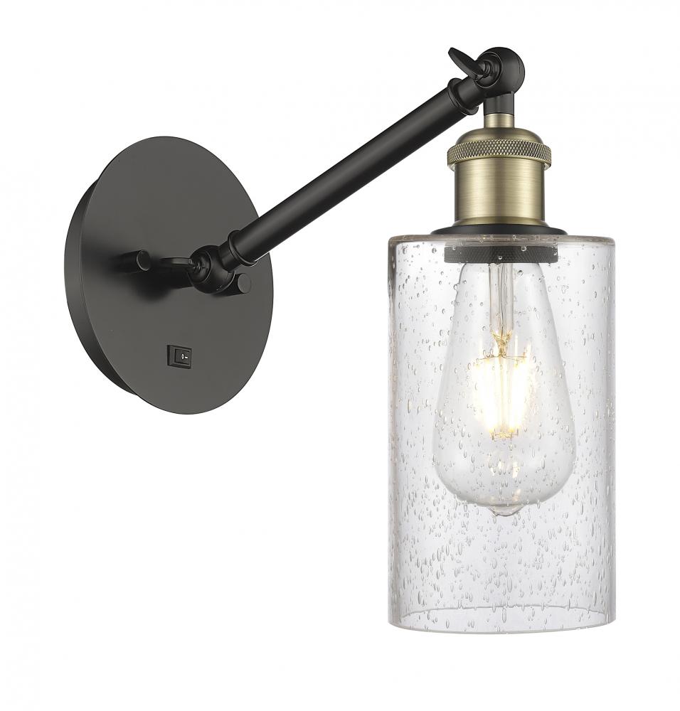 Clymer - 1 Light - 4 inch - Black Antique Brass - Adjustable Sconce
