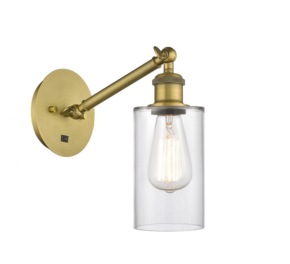 Clymer - 1 Light - 4 inch - Brushed Brass - Adjustable Sconce
